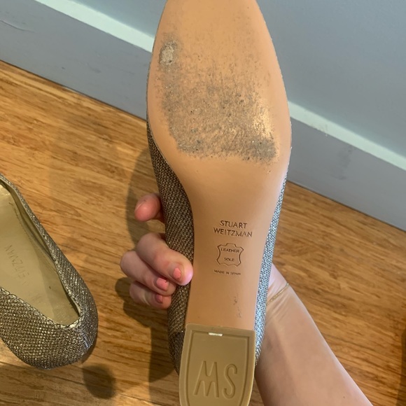 Stuart Weitzman Glitter Square Toe - Picture 7 of 7